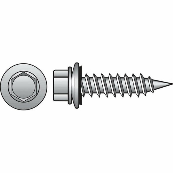Homecare Products 560910 No. 10 x 2.5 in. Steel Washer Sheet Metal Screws, 75PK HO613066